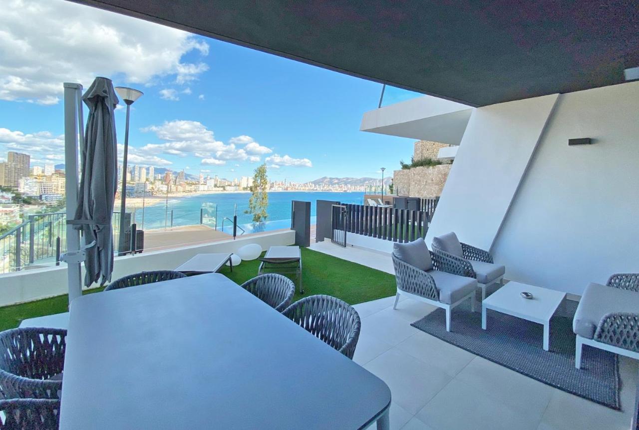 Luxury Apartment With Private Hot Tub By Poniente Beach 베니돔 외부 사진