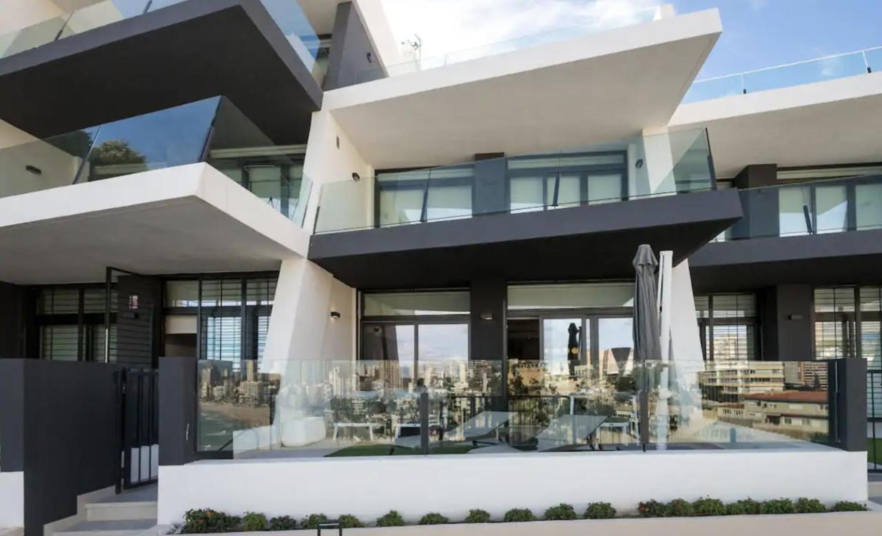 Luxury Apartment With Private Hot Tub By Poniente Beach 베니돔 외부 사진
